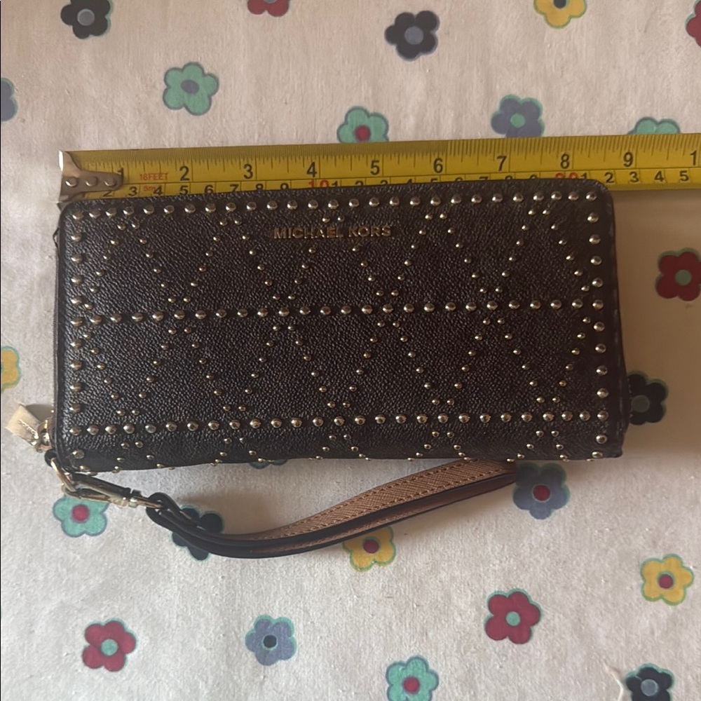 Michael Kors Brown Satchel with Perforated Design - Picture 11 of 13